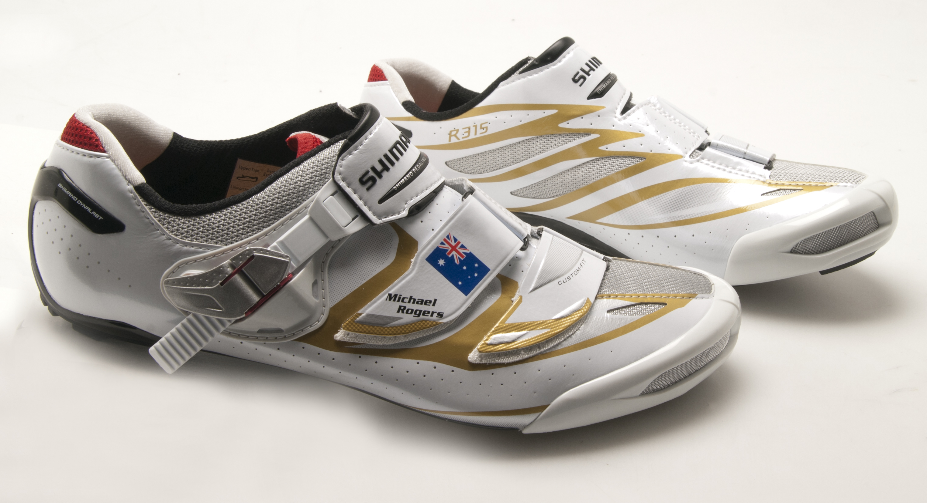 Special gold Shimano shoes for the Olympics road.cc